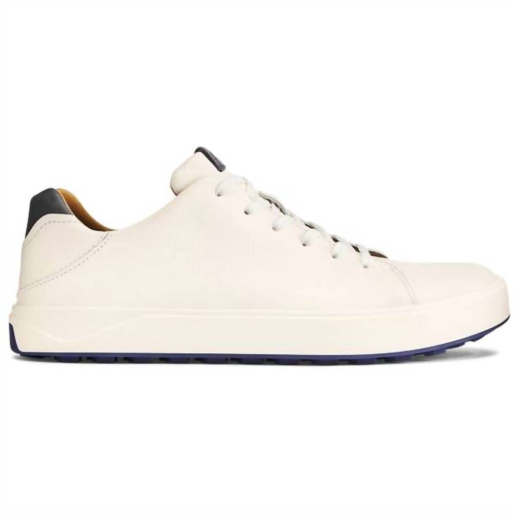 NEW OLUKAI men's wai'alae golf shoes in white/blue